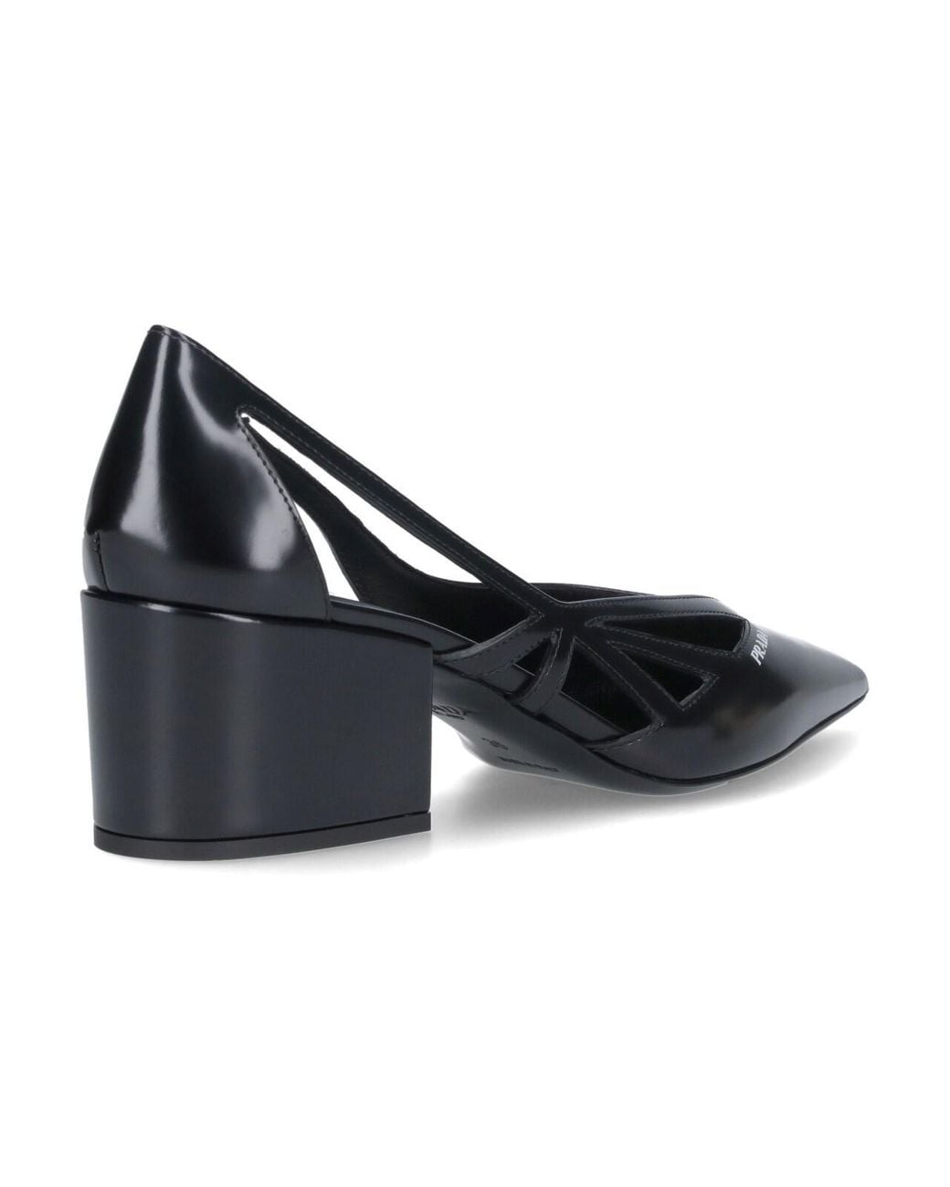 Prada Blue Cut-Out Pumps