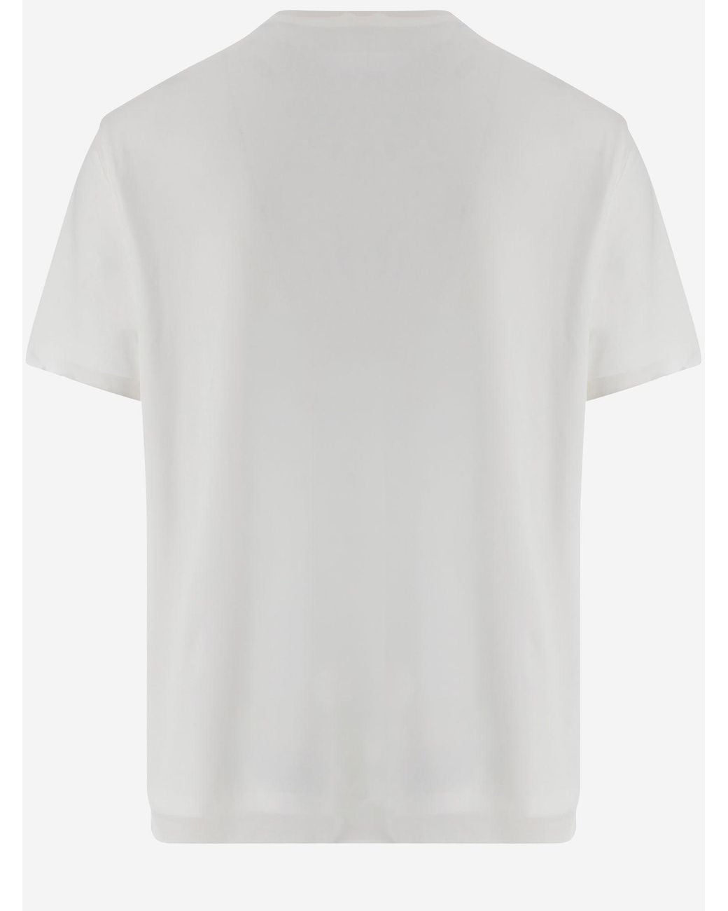 Maison Margiela White Stretch Cupro T-Shirt T-Shirts And Polos for men