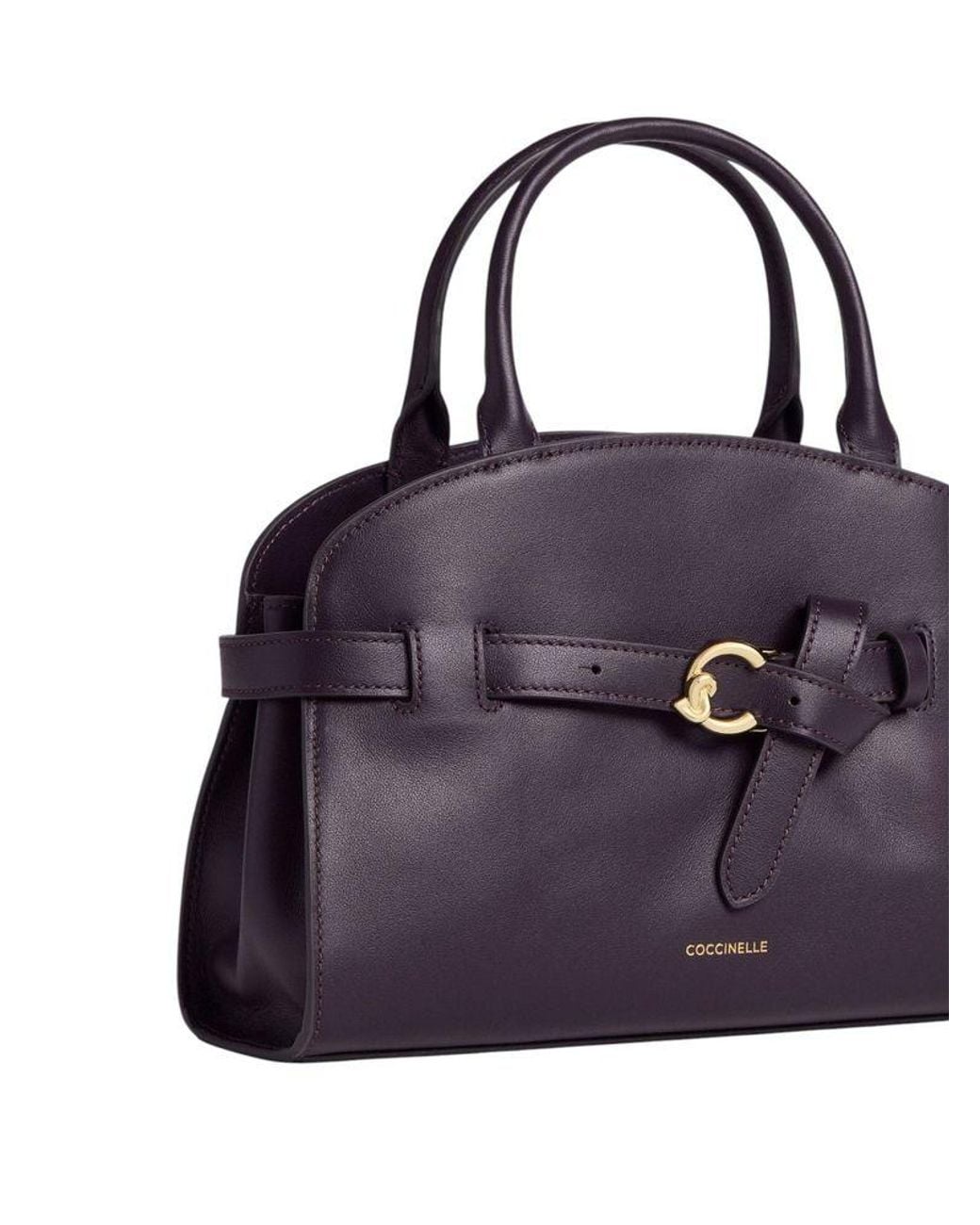 Coccinelle Blue Top Handle Bag Bovine Leather