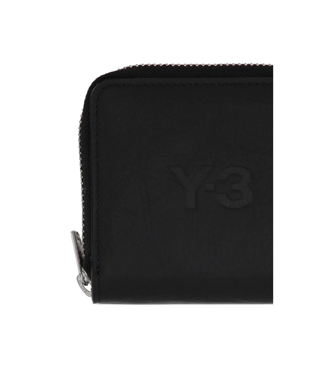 Adidas Black Y-3 Wallet Calf Leather & Cardholders