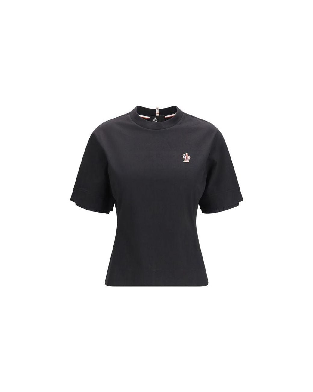 Moncler Black Cotton T-Shirt