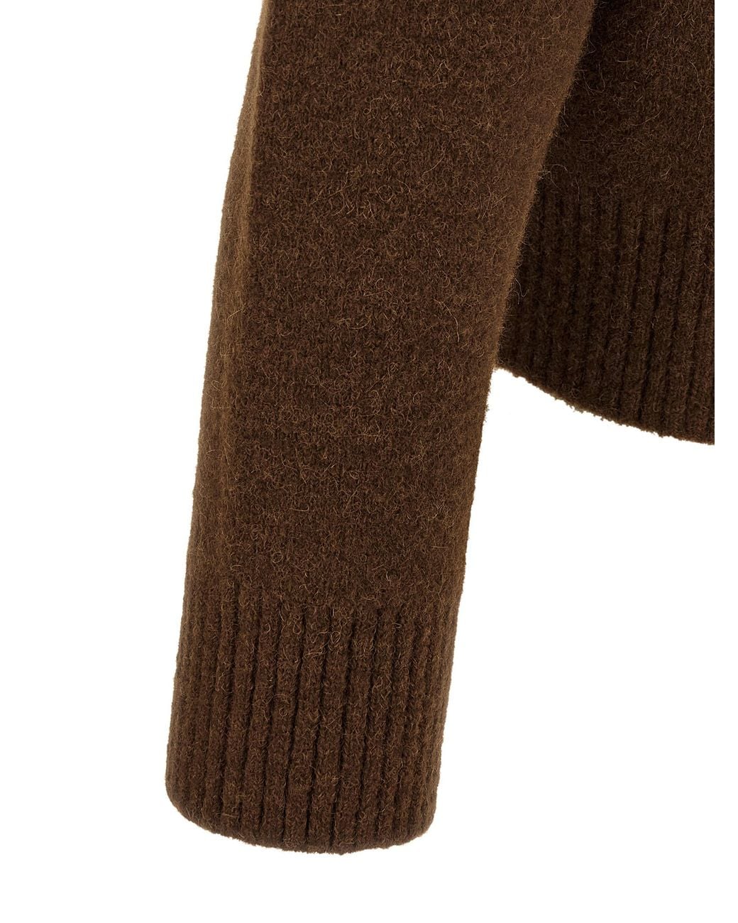 AMI Brown 'Ami De Coeur' Polo Shirt for men