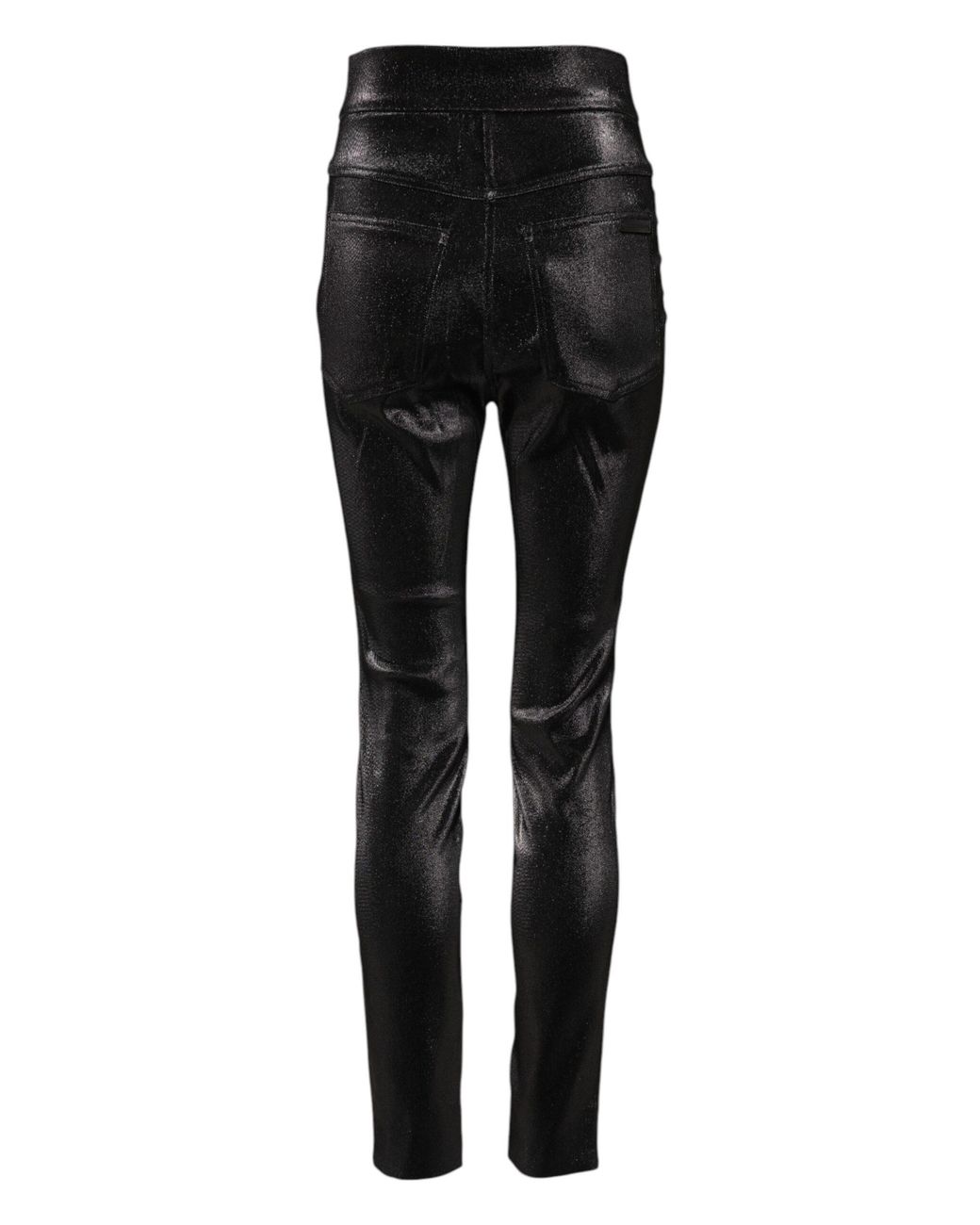 Dolce & Gabbana Black Shiny Slim Pants