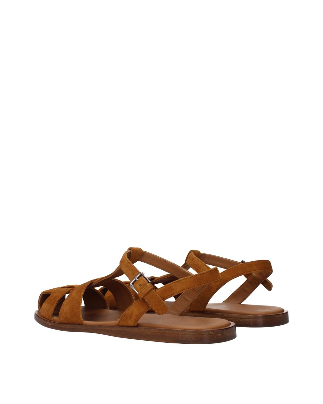 Church's Brown Odyssey Suede Sandals/Tobacco