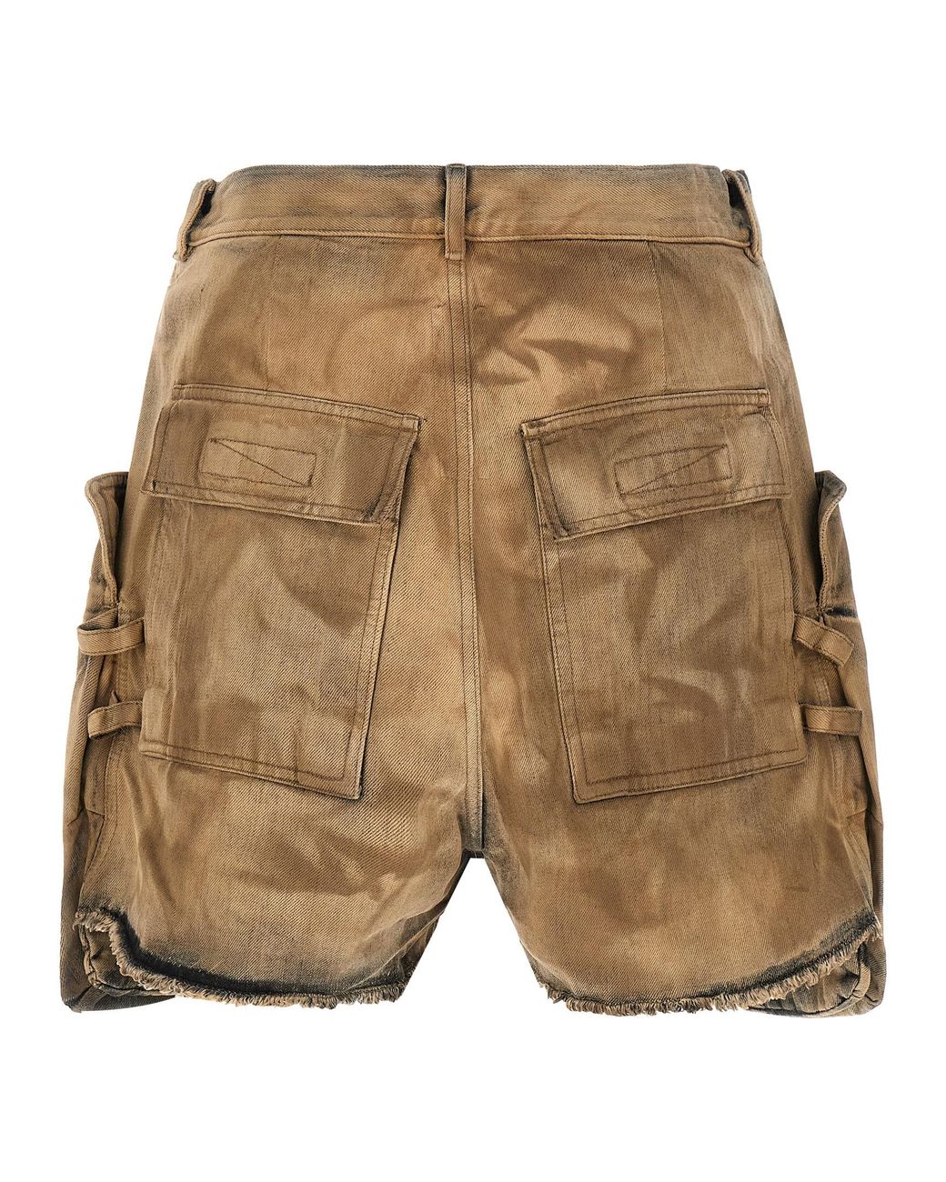 Rick Owens Natural Cotton Bermuda Shorts for men