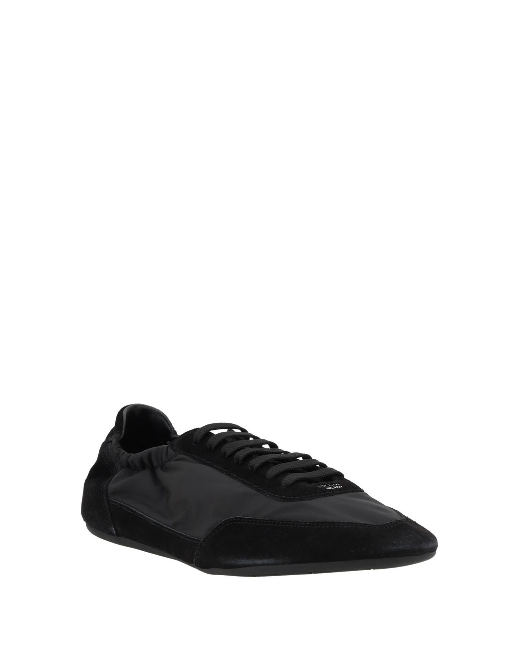 Prada Black Sneakers Upper: Recycled Polyamide Lace-Up Shoes for men