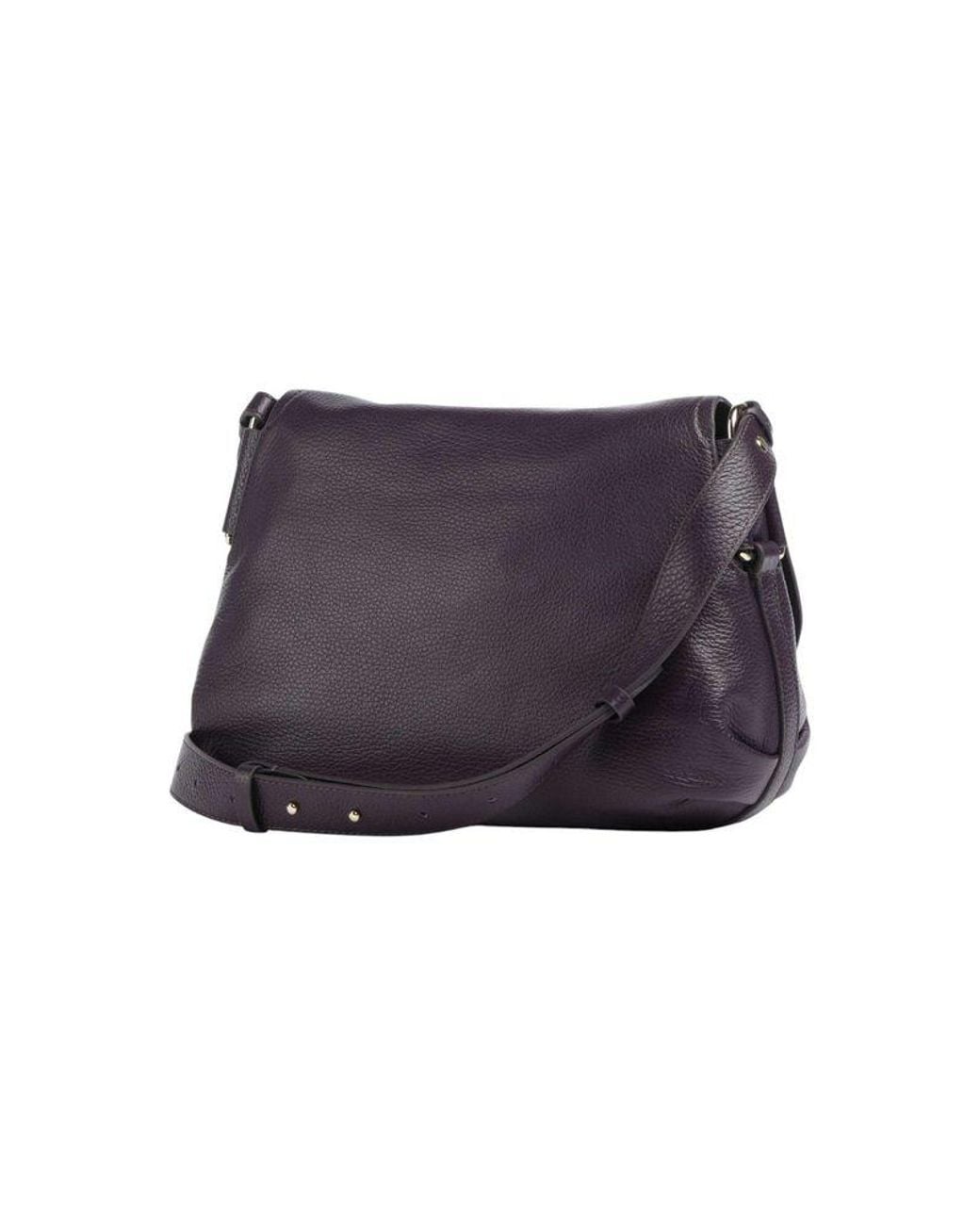 Coccinelle Blue Crossbody Bag Cowhide Leather