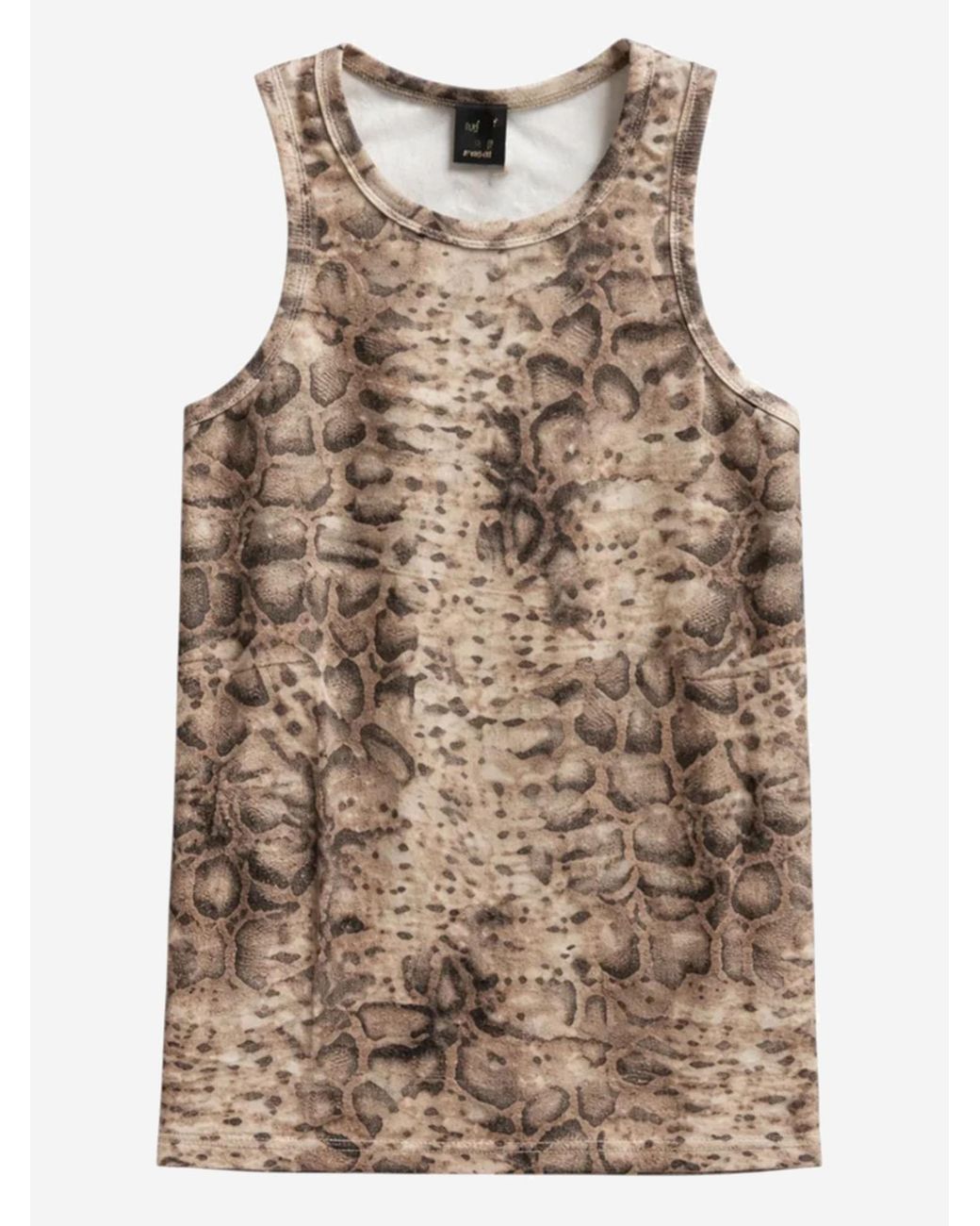 Pinko Brown Tank Top Stretch Cotton