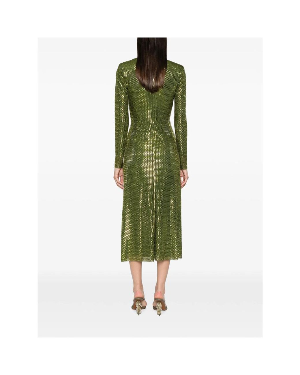 Self-Portrait Green Dresses