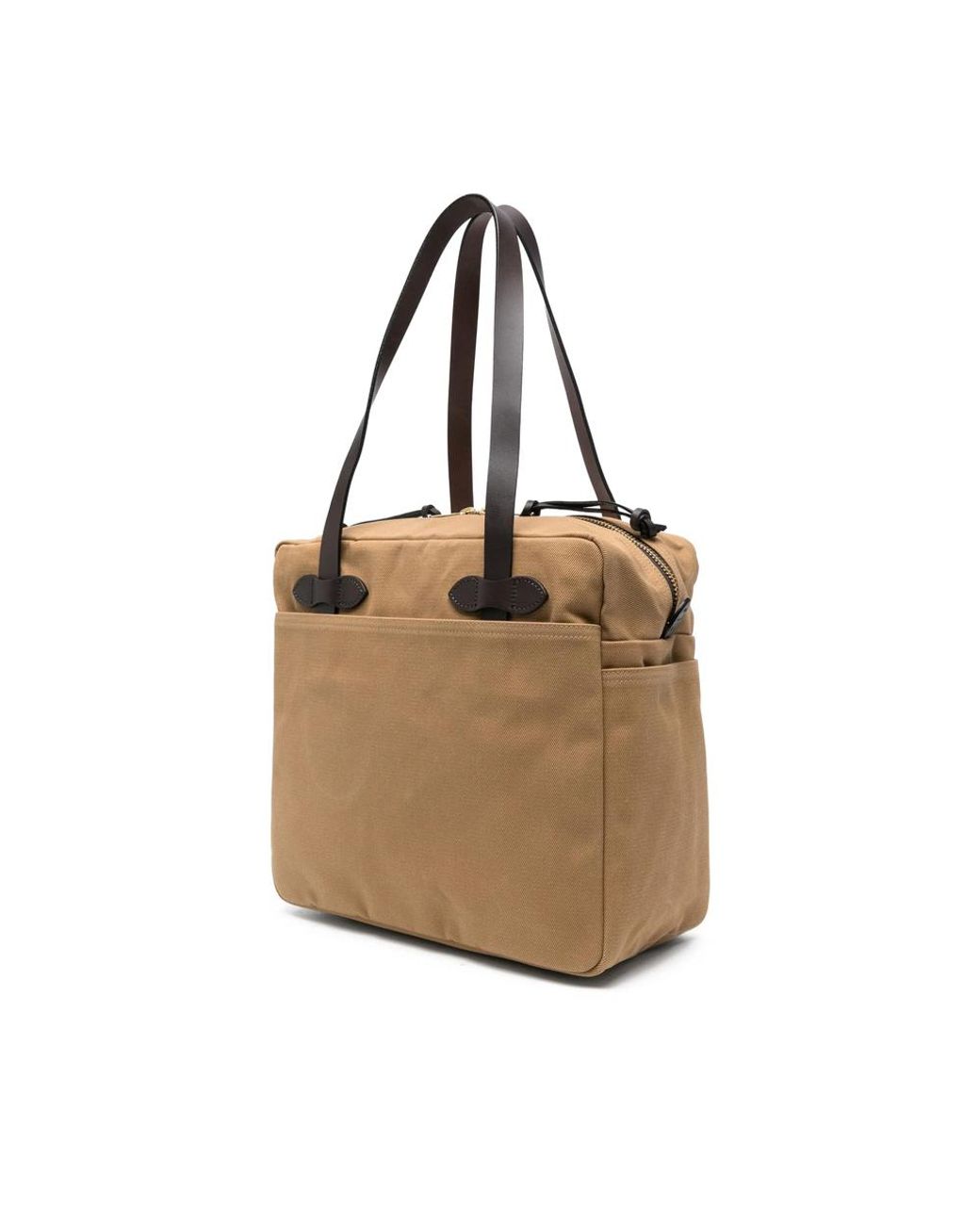 Filson Brown Rugged Twill Tote Bag for men