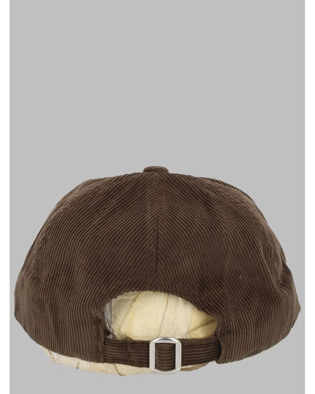 Maison Kitsuné Brown Paris Baseball Cap Cotton Hat for men
