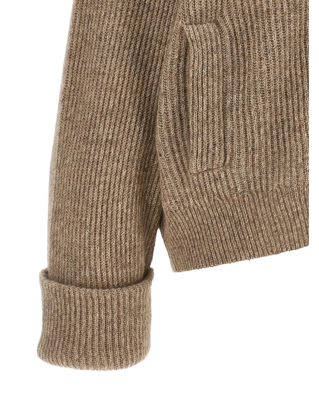 Brunello Cucinelli Natural Sparkling Cardigan