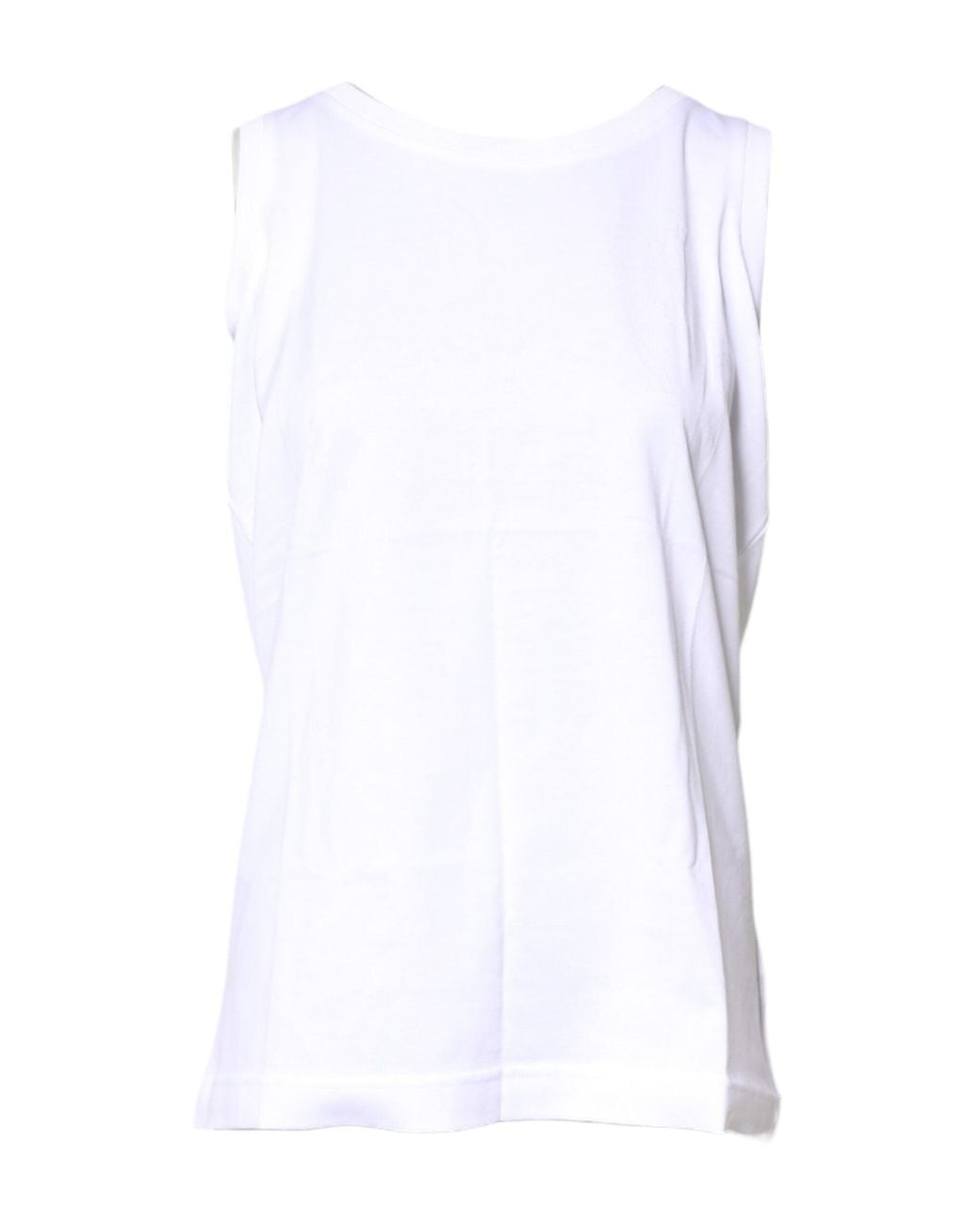 Dolce & Gabbana White Sleeveless Tops