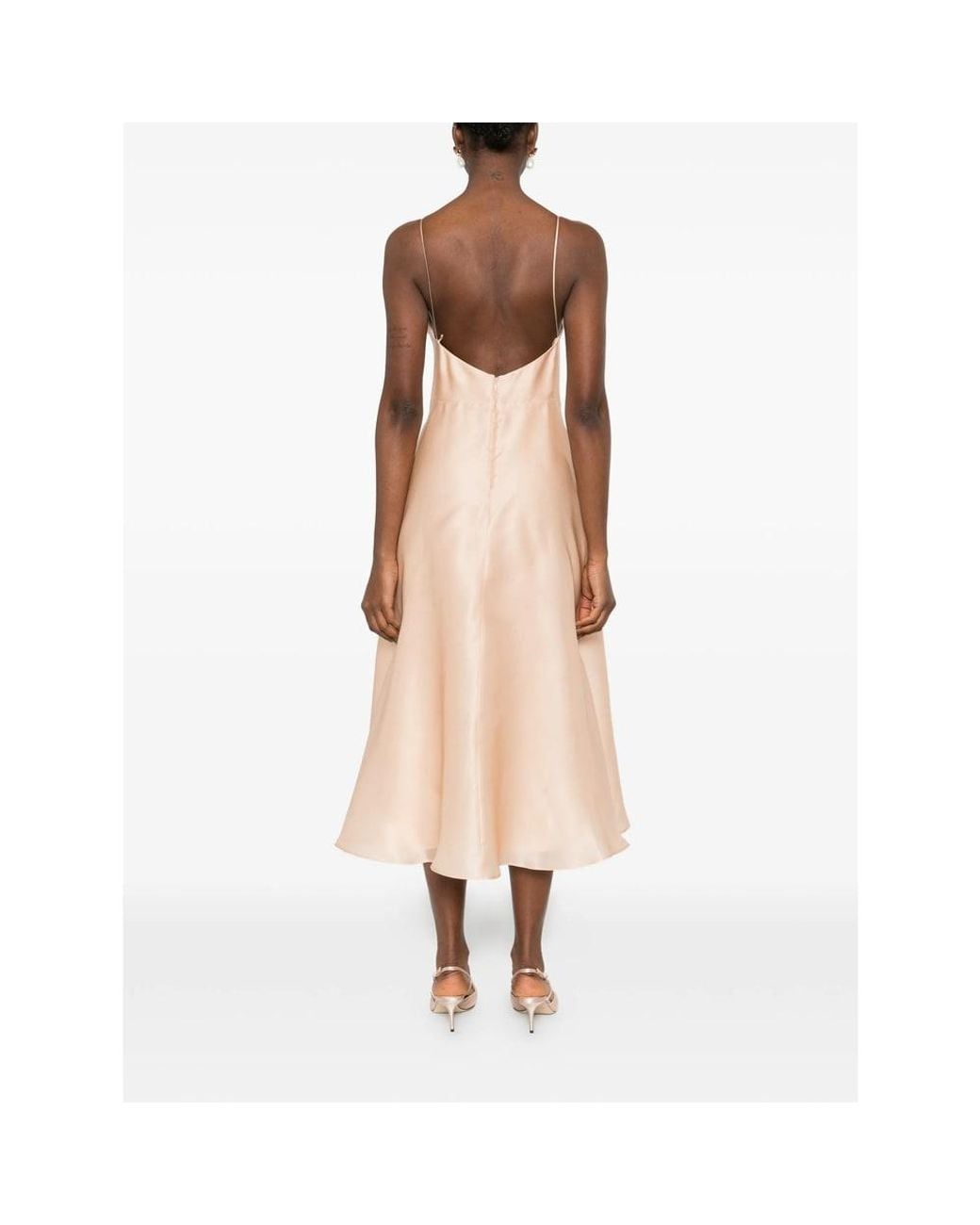 Alberta Ferretti Pink Dresses Neutral