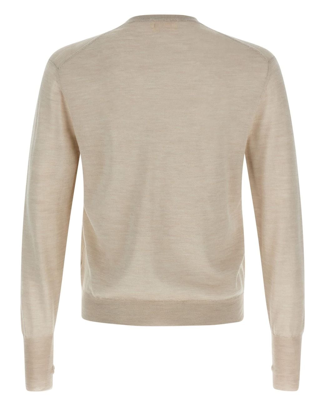 Ma'ry'ya Natural Wool And Silk Sweater for men