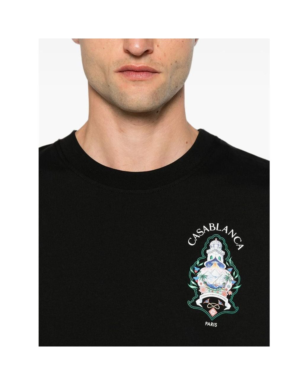 Casablanca Black T-Shirts & Vests for men