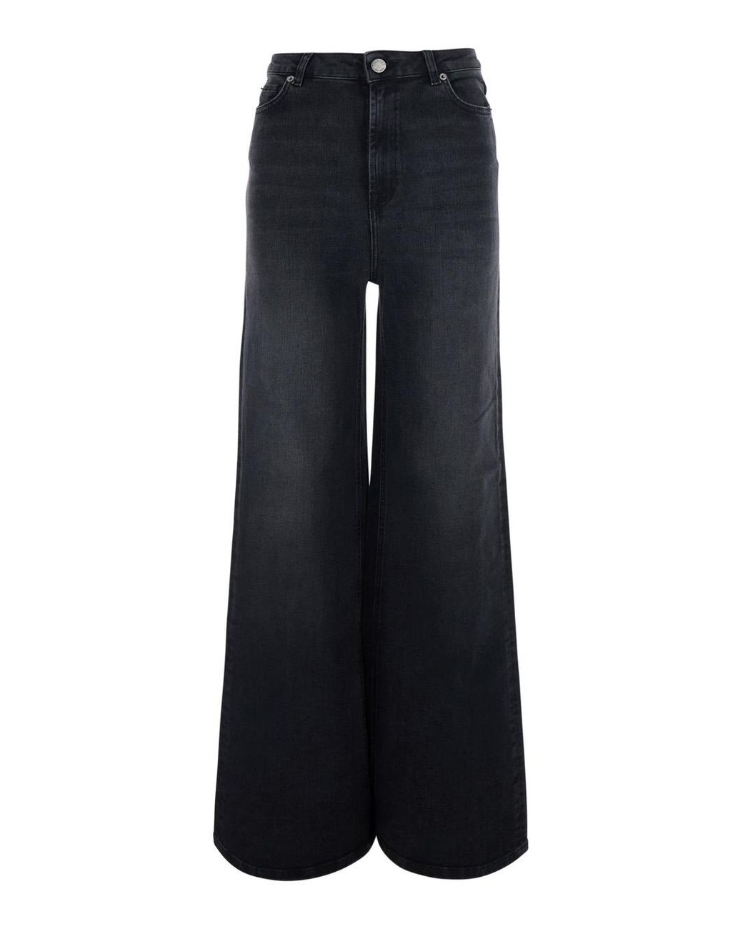 Twinset Blue High-Waisted Jeans Cotton