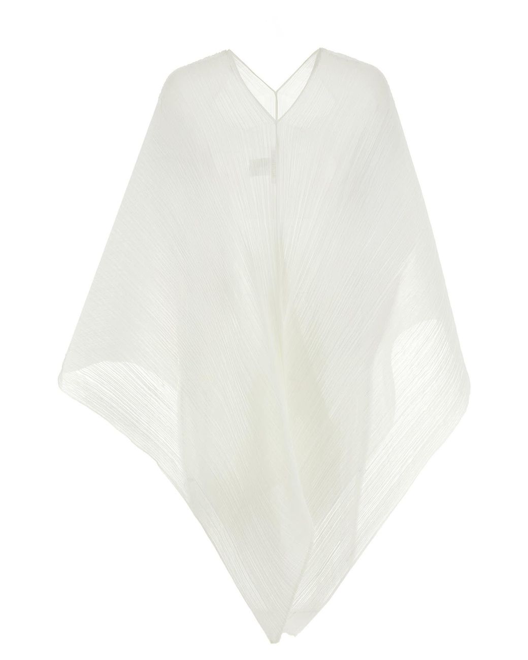 【洗濯タグなし】BASIC MADAME-T SMALL Pleats Please Issey Miyake 'Basic Madame-T Small' Stole in White