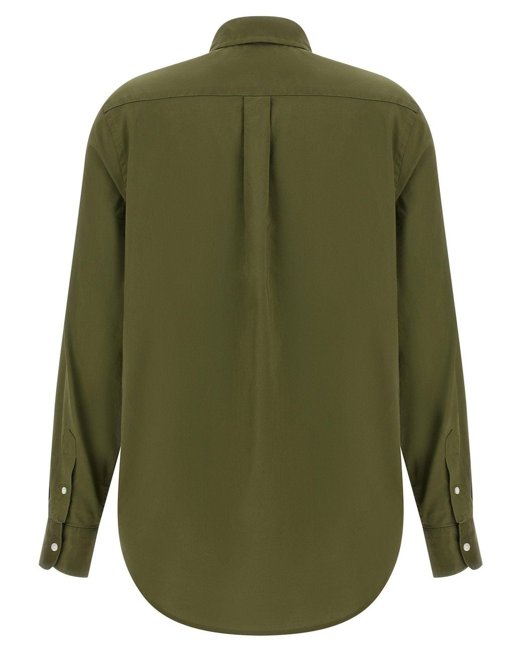 Polo Ralph Lauren Green Logo-Embroidered Cotton Shirt