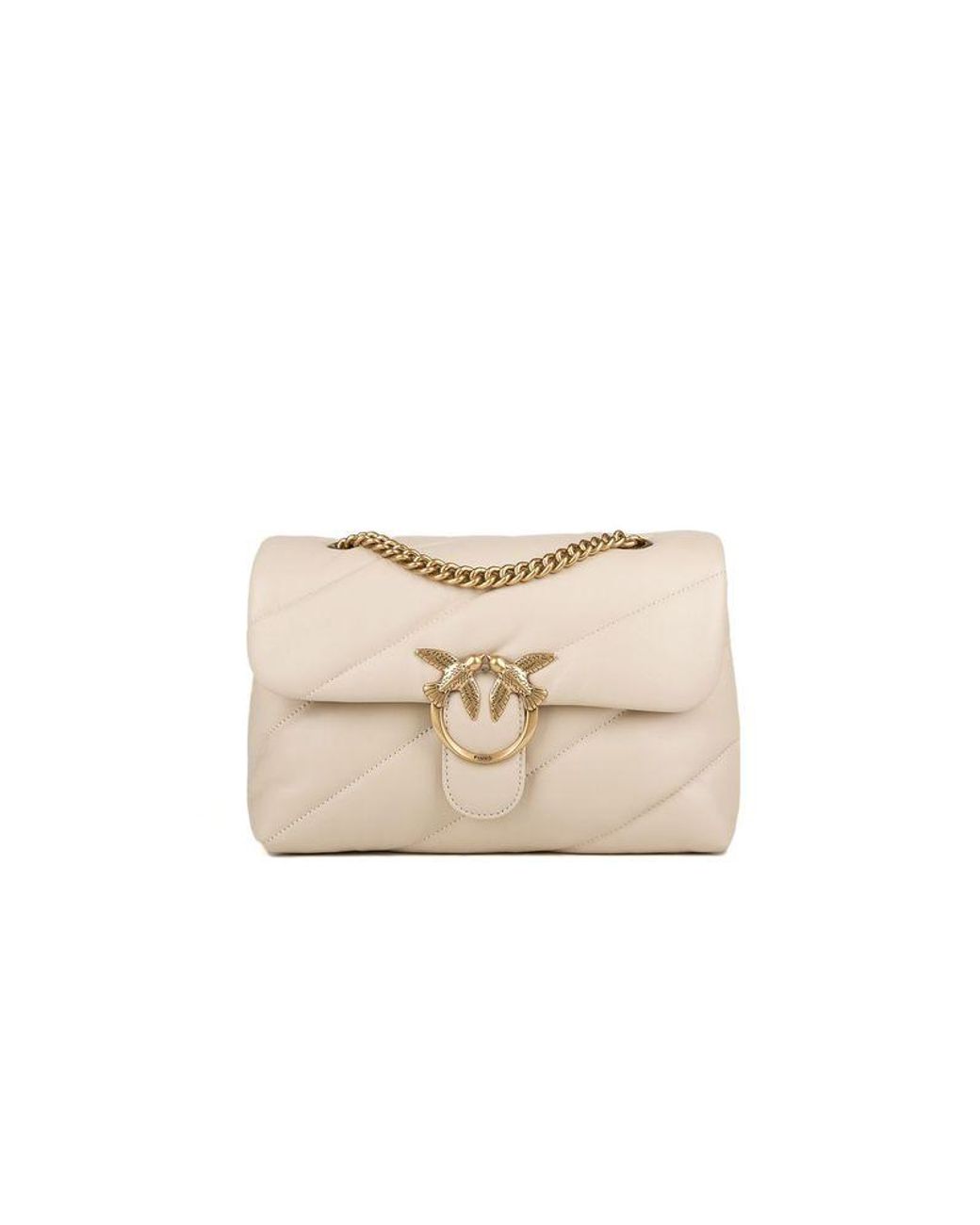 Pinko Natural Crossbody Bag Lamb Leather Crossbody-Bags
