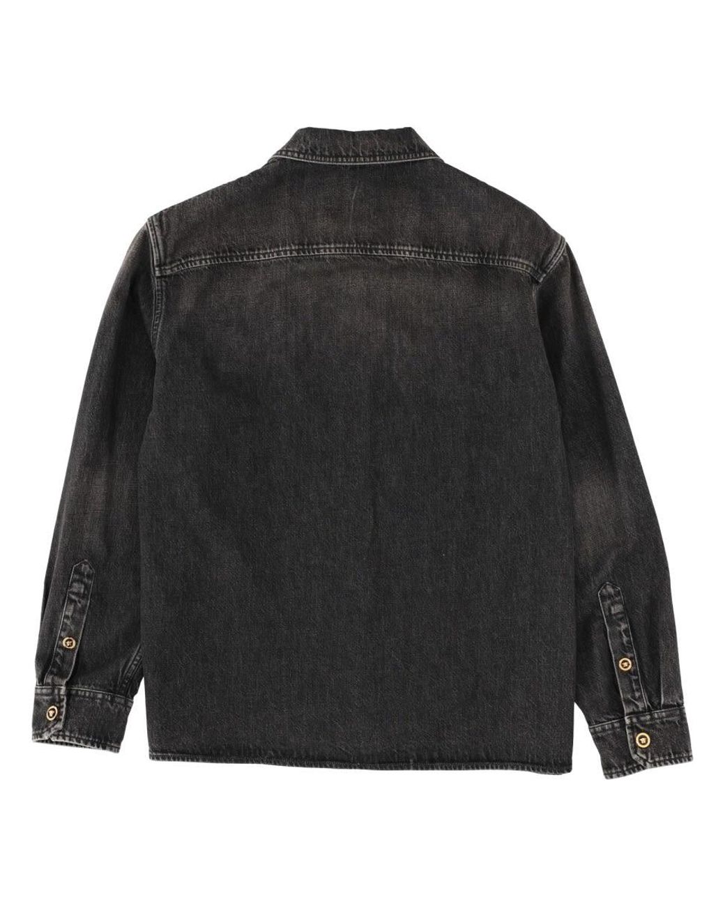 Versace Gray Denim Jacket for men