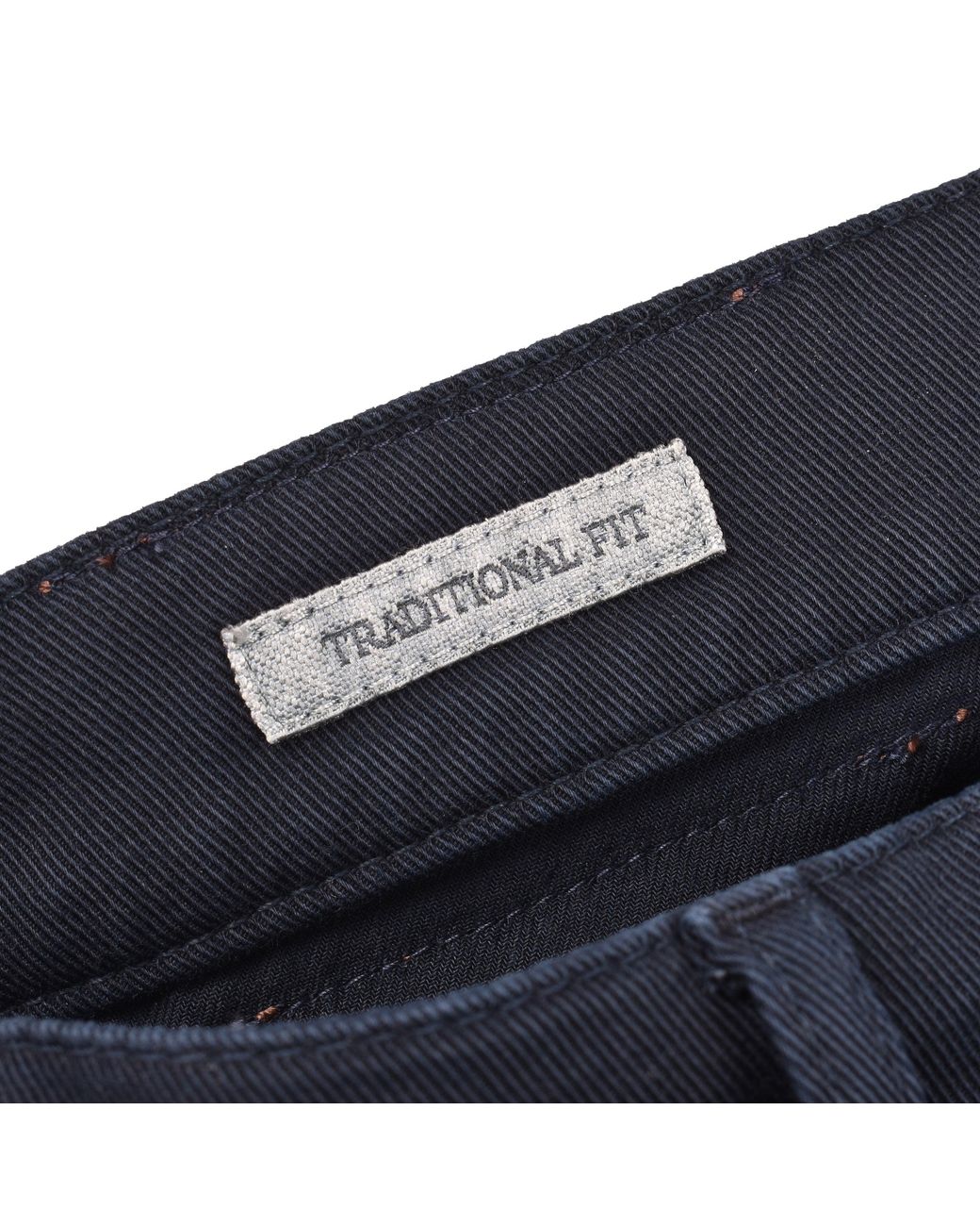 Brunello Cucinelli Blue Dark Traditional Trousers for men