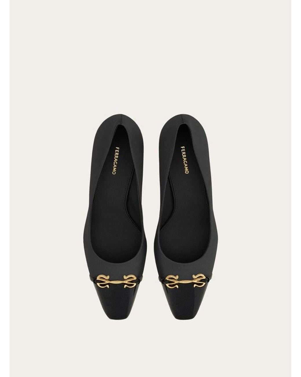 Ferragamo Natural Calf Leather Pumps