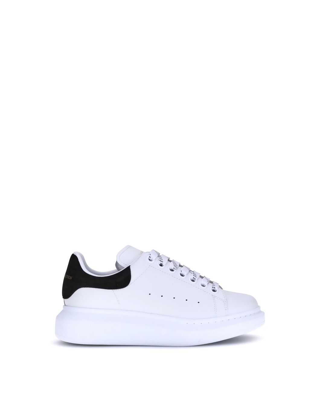 McQueen White Leather Sneakers