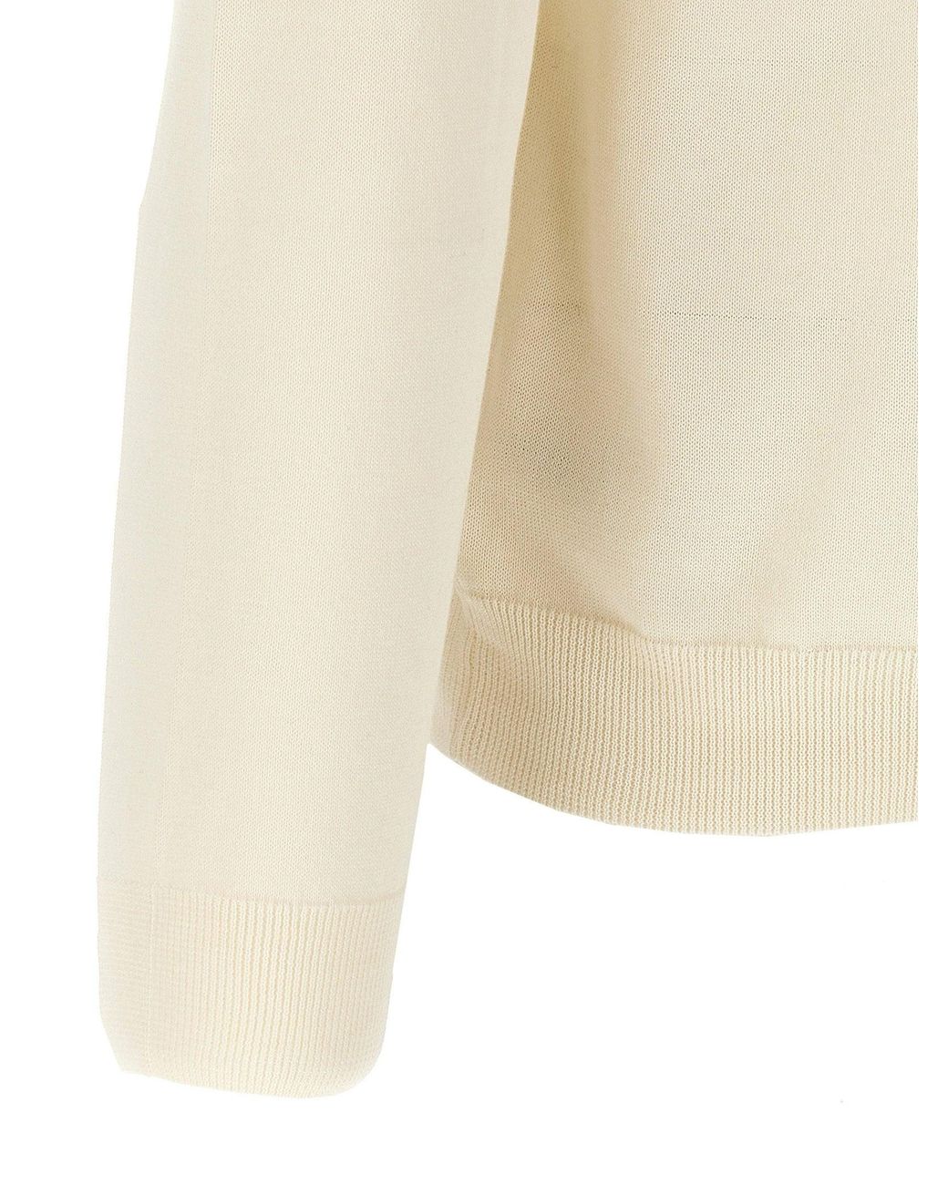 Zanone Natural Crew Neck Cotton Sweater for men