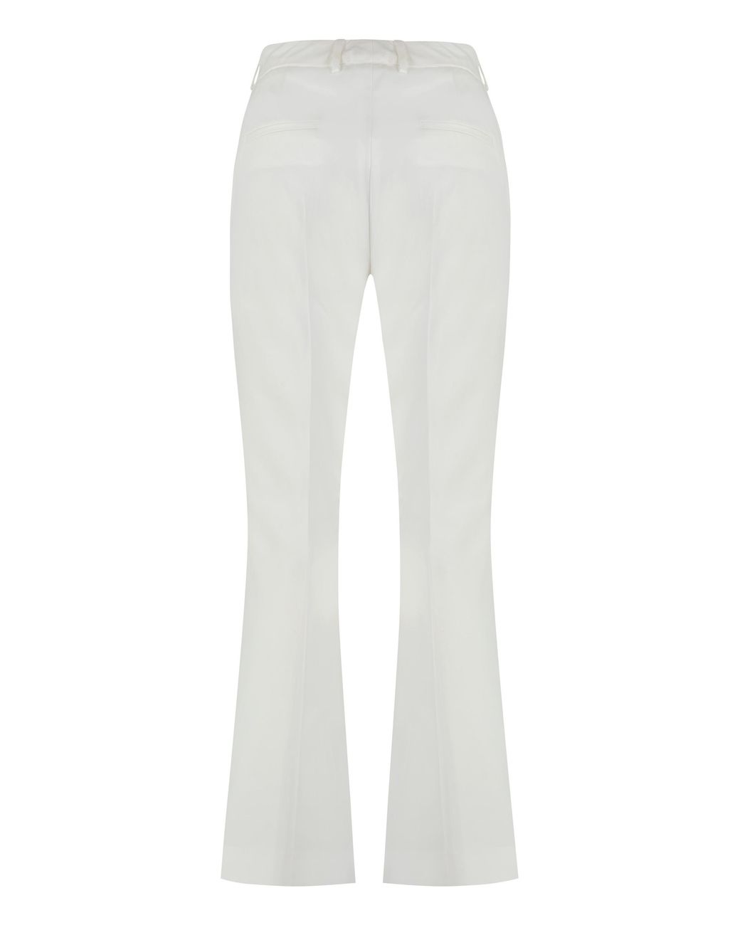 PT Torino White Trousers Stretch Cotton Skinny