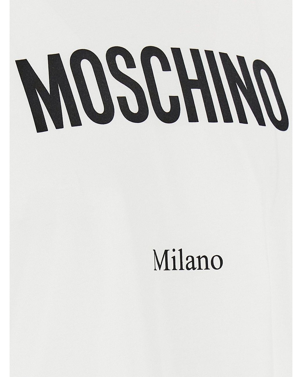 Moschino White Logo-Print T-Shirt