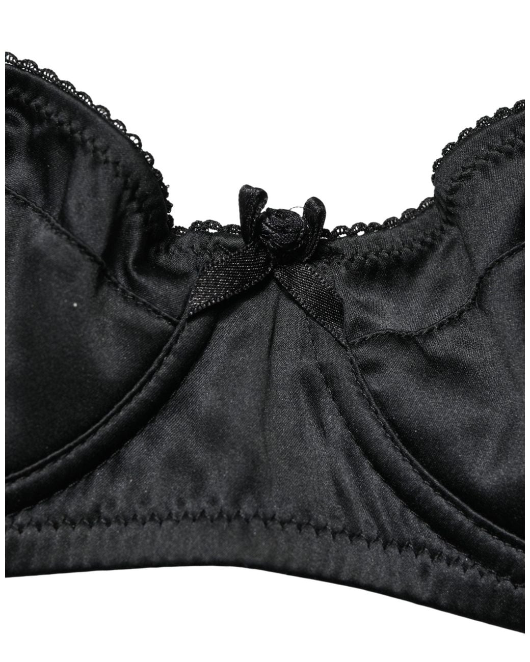 Dolce & Gabbana Black Dolce & Gabbana Semi-Pad Underwire Balconette Bra
