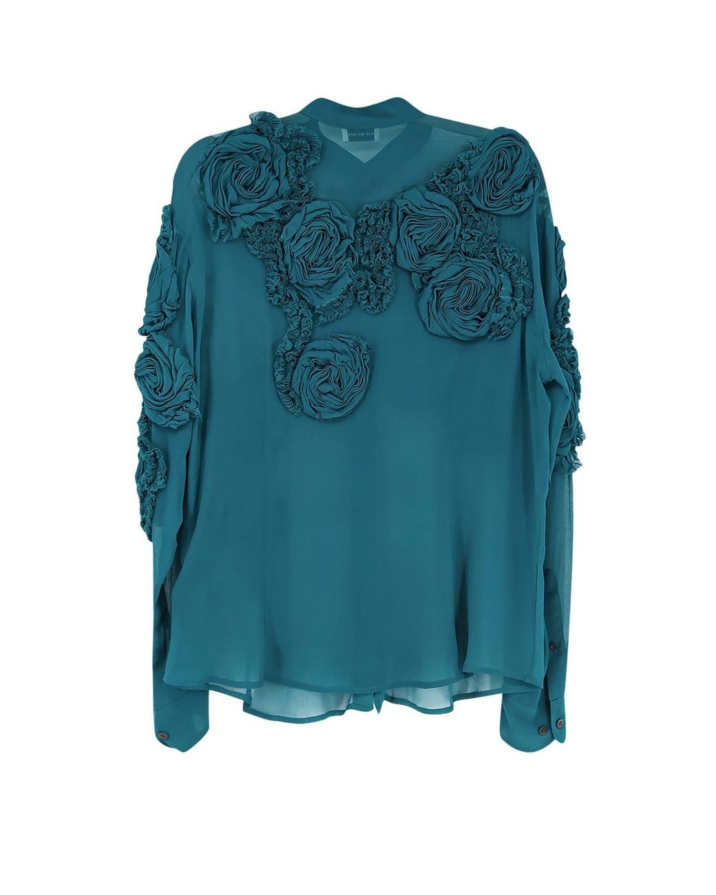 Dries Van Noten Blue Chowsa Viscose Shirt