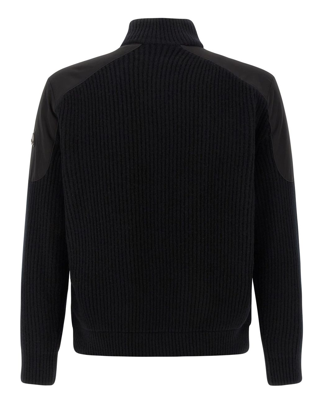 Moose Knuckles Black 'Magnus Knit Hybrid' Bomber Jacket for men