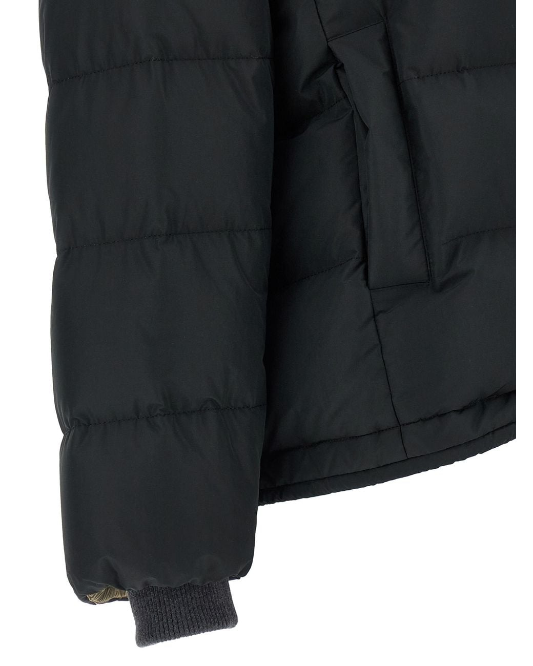 Brunello Cucinelli Black Brunello Cucinelli Quilted Taffeta Down Jacket