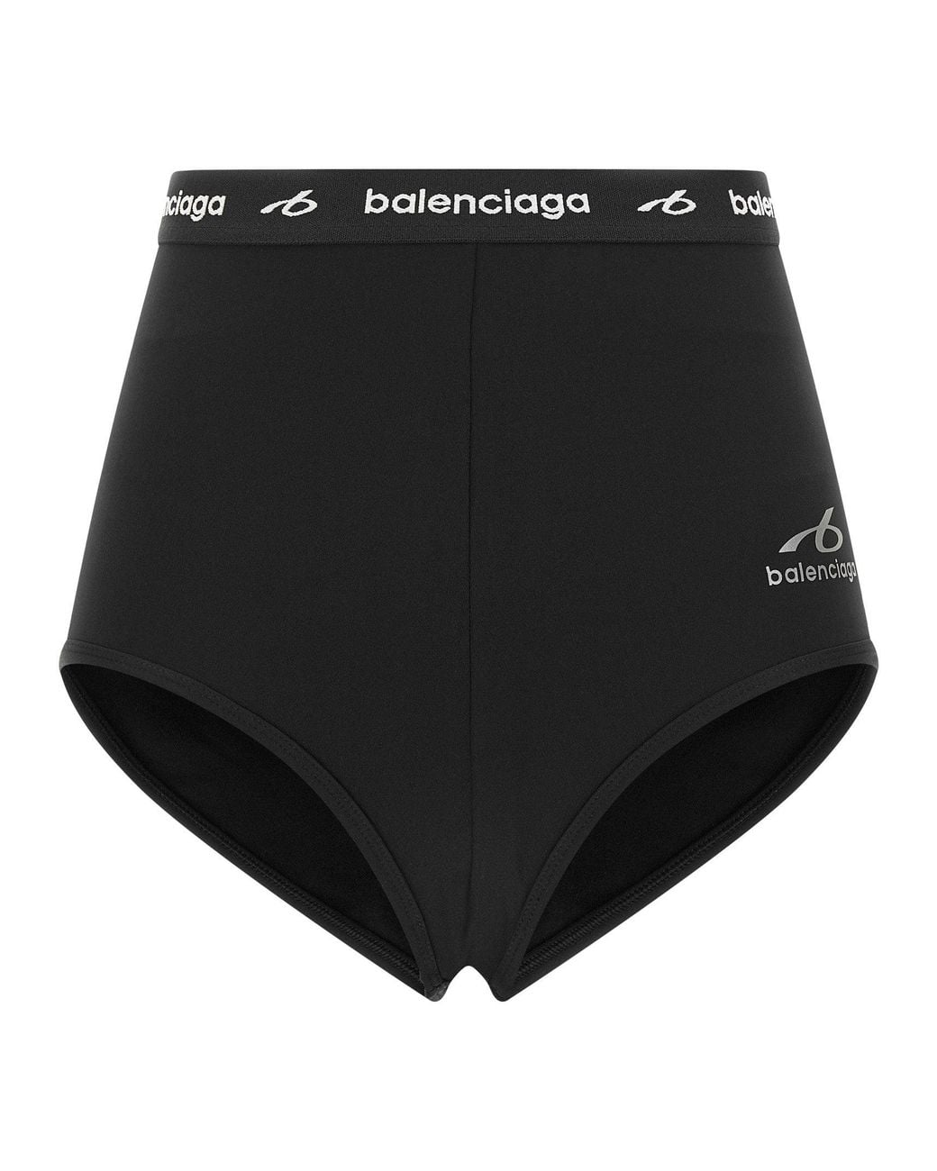 Balenciaga Black Logo-Embroidered Technical Briefs