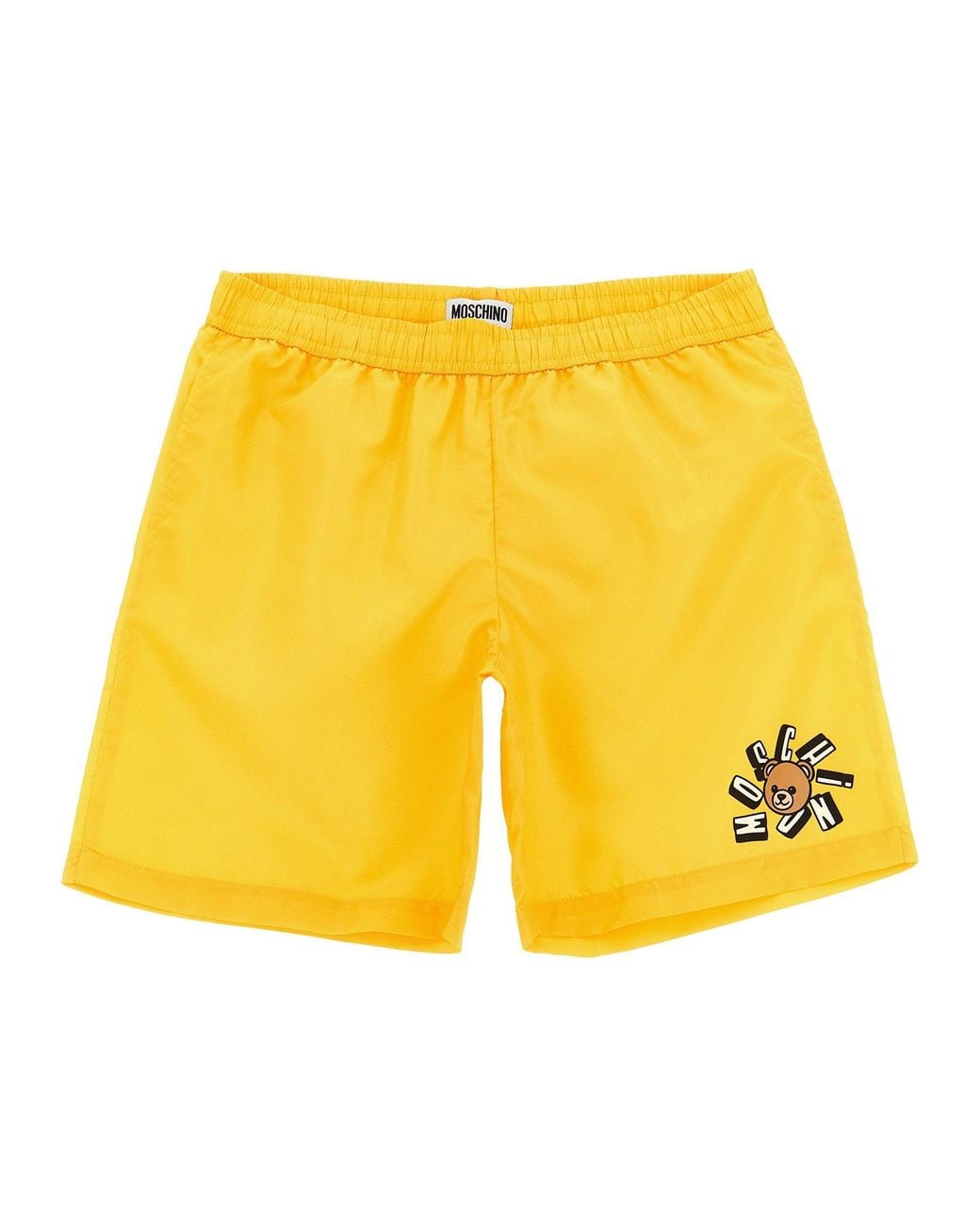 Moschino Yellow Teddy Bear Print Swimsuit