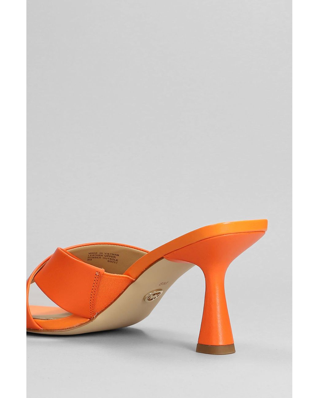 Michael kors 2025 heels orange