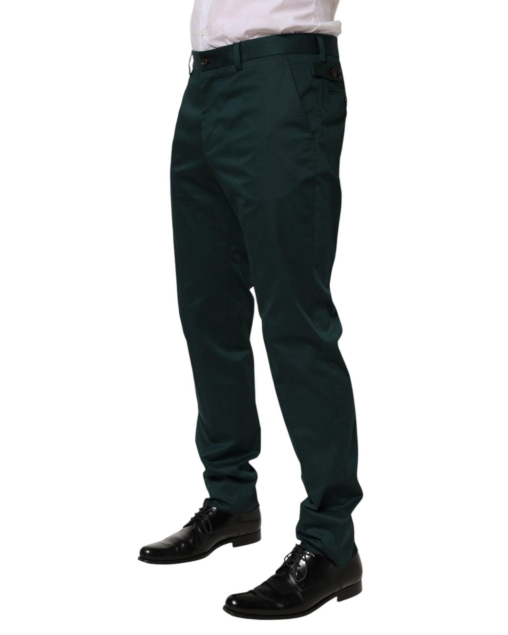 Dolce & Gabbana Blue Cotton Formal Dress Trouser Pants Co+03 for men