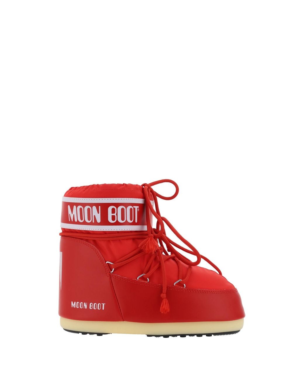 Moon Boot Red Icon Low Ankle Boots Polyamide