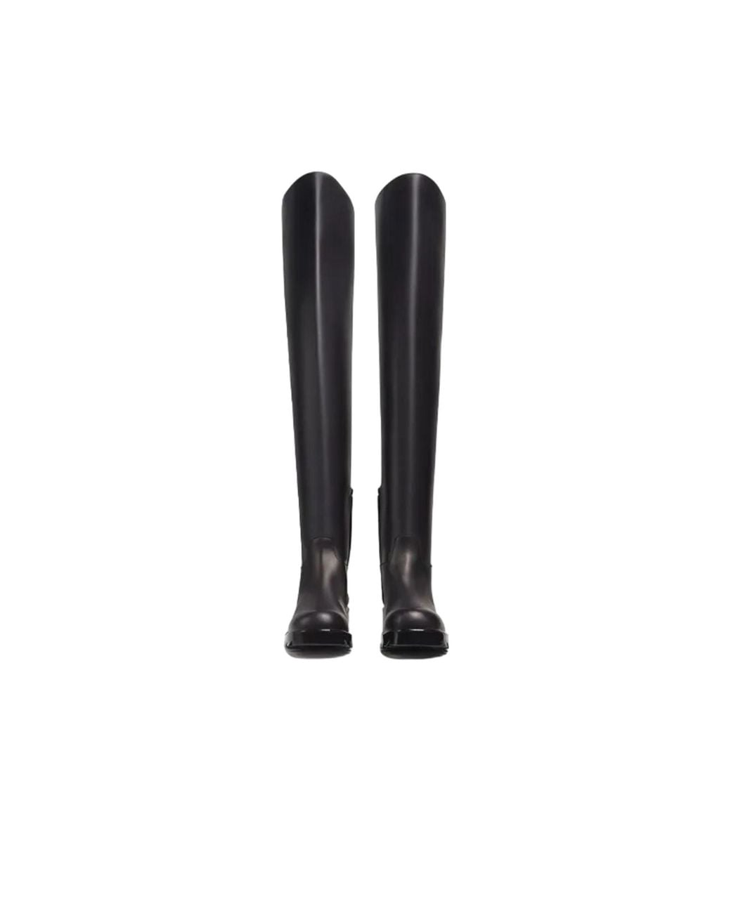 Bottega Veneta Black Strut Over-The-Knee Boots