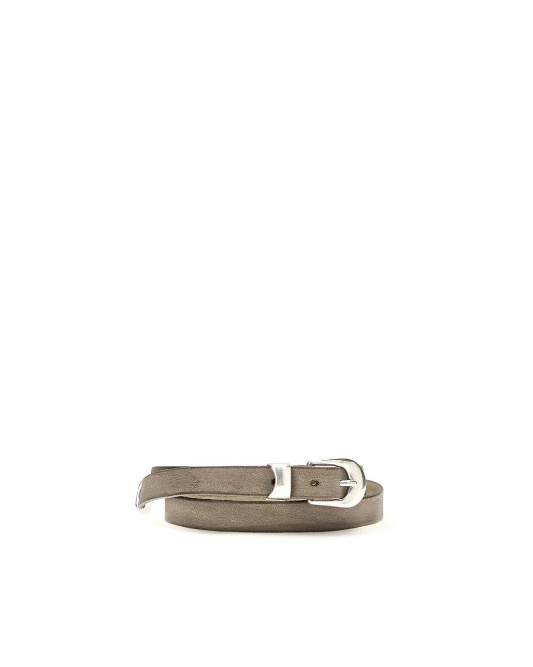 Our Legacy Brown Calf Leather Bos Taurus Thin Belt for men