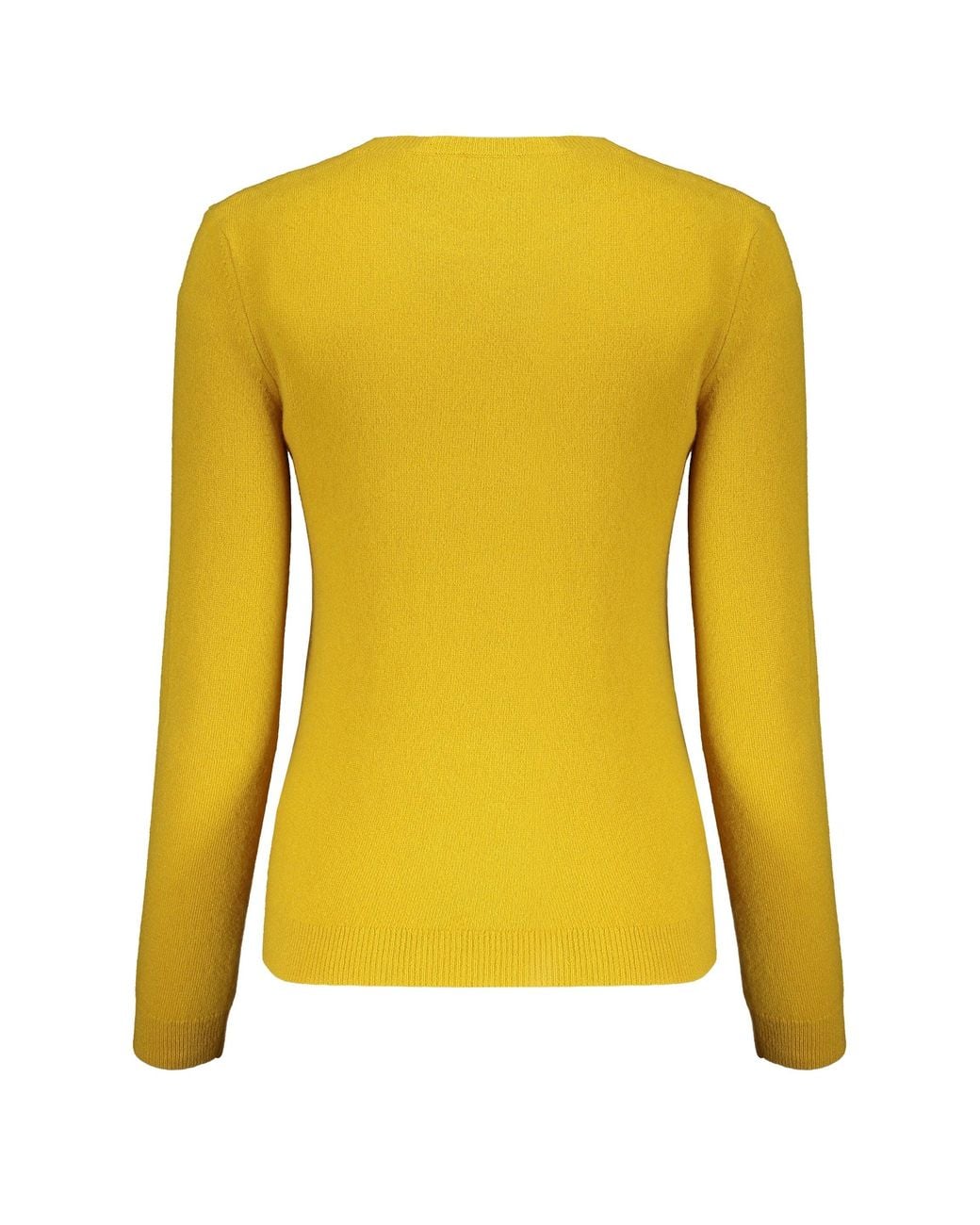 Valentino Yellow Mustard Wool Crewneck Sweater