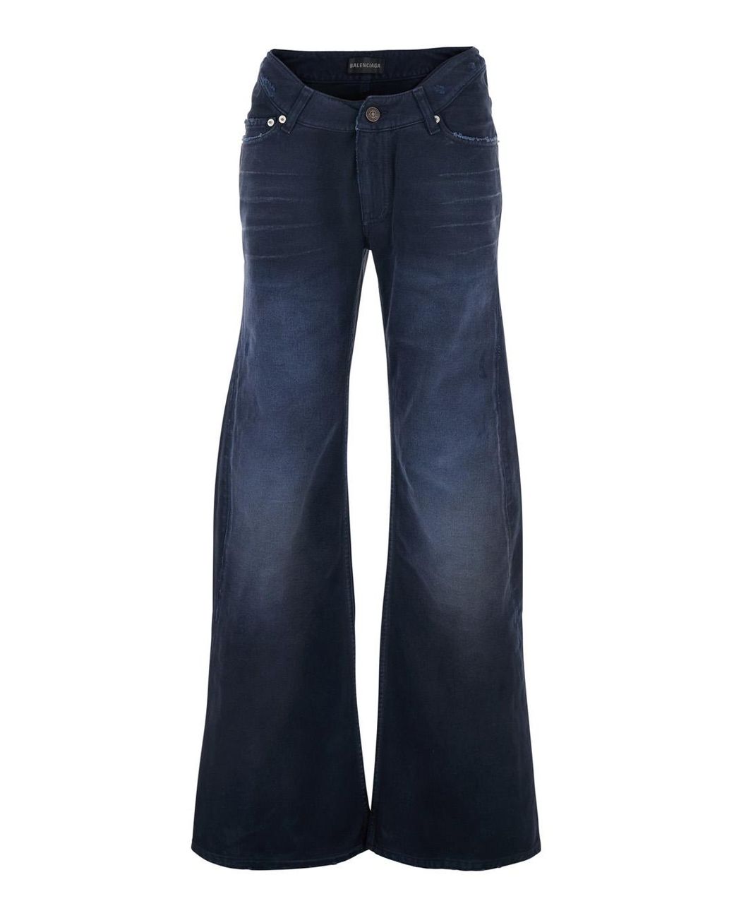 Balenciaga Blue Jeans Five-Pocket Cotton
