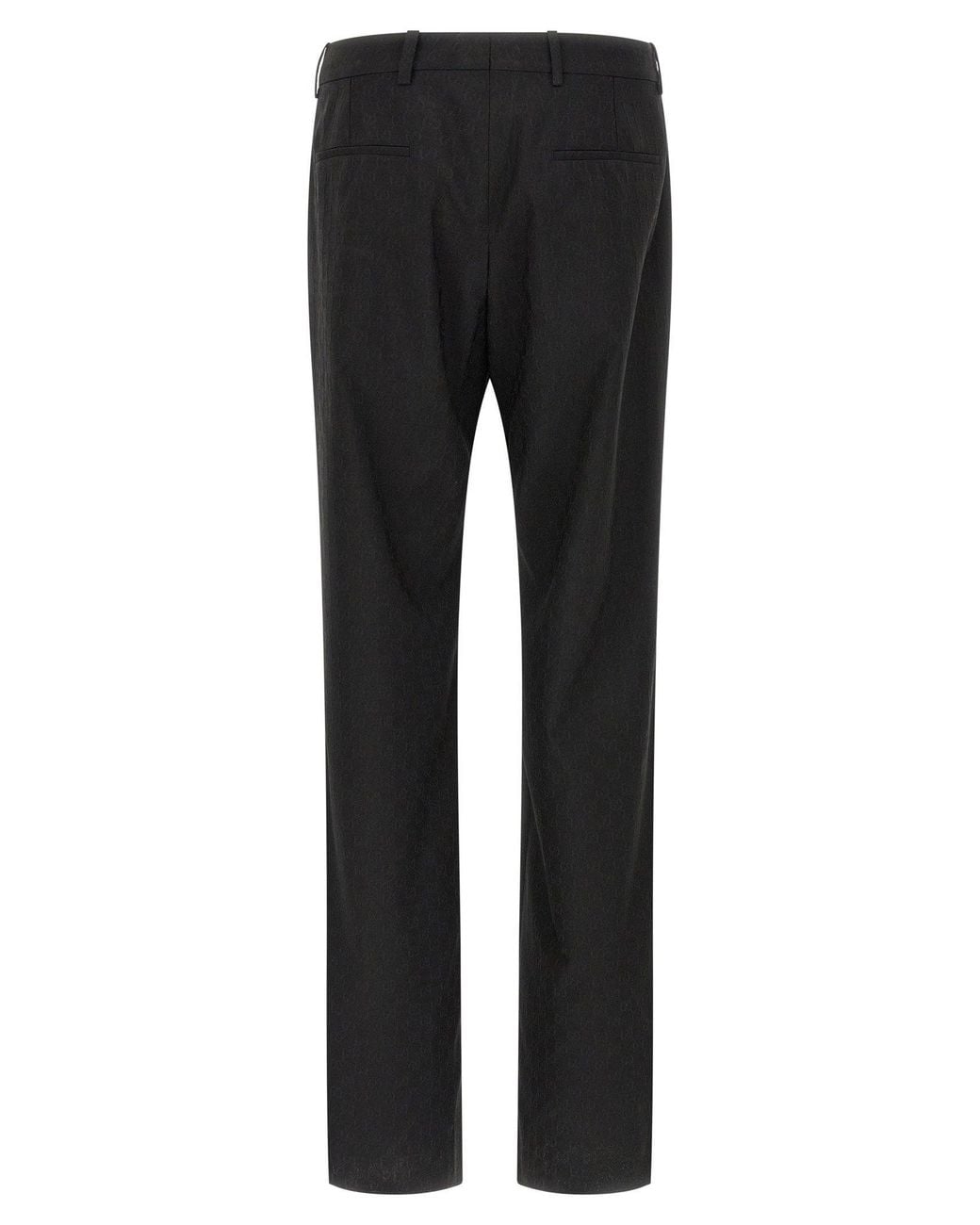 Gucci Black Gg Wool Blend Formal Trousers for men