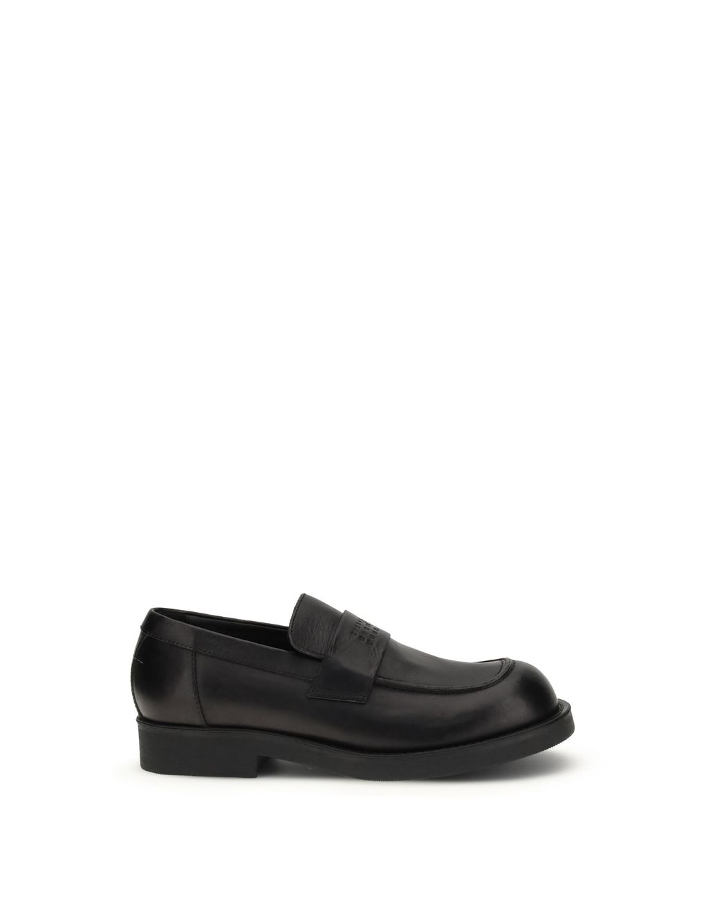 MM6 by Maison Margiela White Moccasins Calf Leather (Bos Taurus) Loafers for men