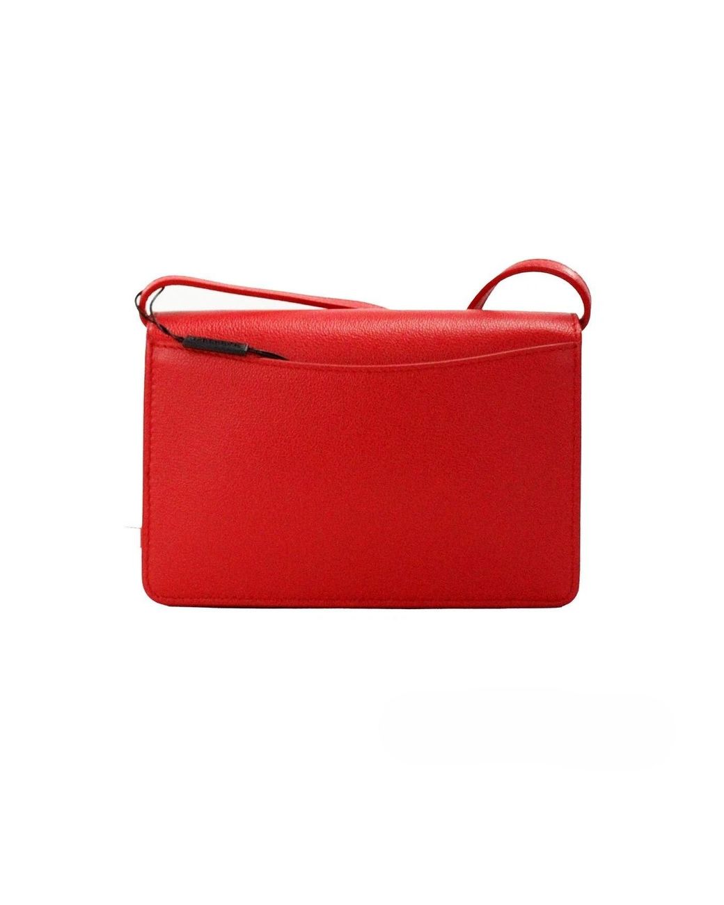 Burberry Red Hampshire Small Embossed Logo Smooth Leather Crossbody Bag