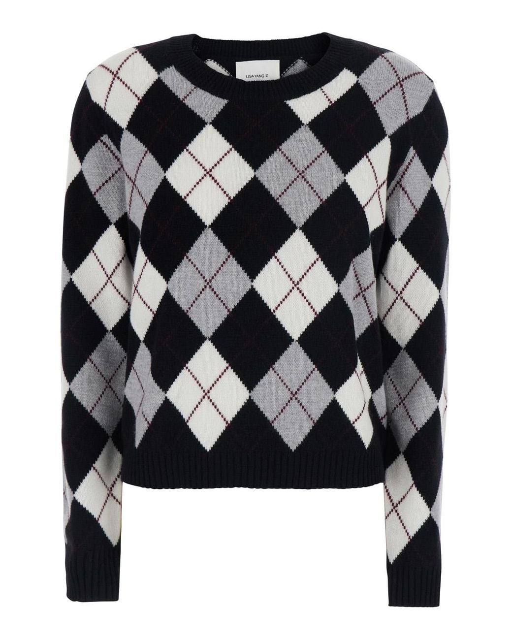 Lisa Yang Black Crew Neck Sweater Antoni- Cashmere Knitted Tops