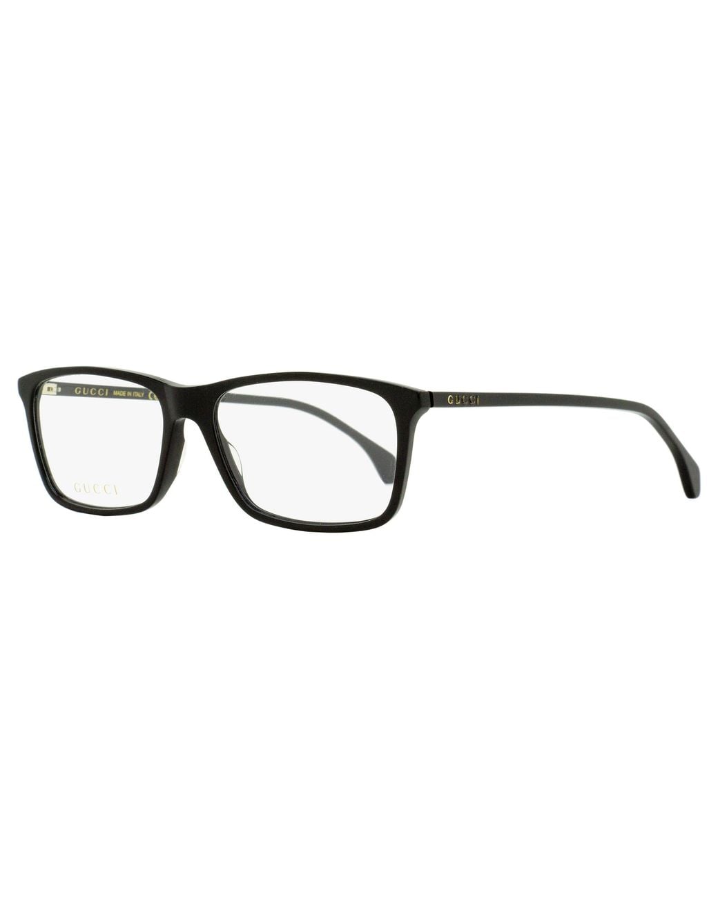 Gucci Black Lightweight Acetate Eyeglasses Gg0553O 005 56Mm Plastic (Acetate) for men