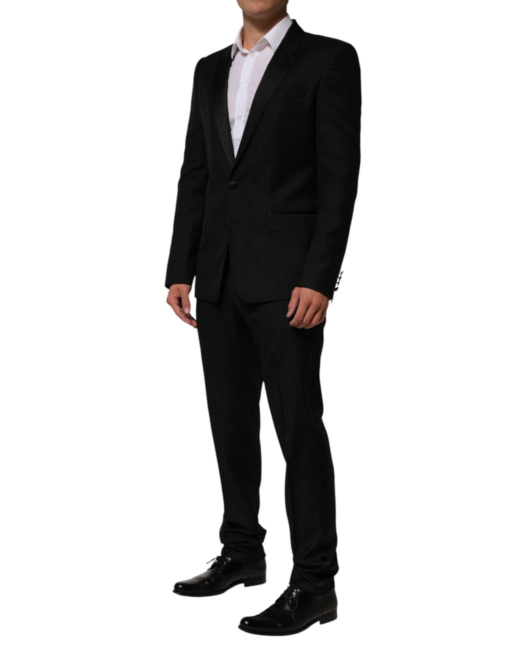 Dolce & Gabbana Black 2 Buttons Jacket Formal Piece Suit Wool for men